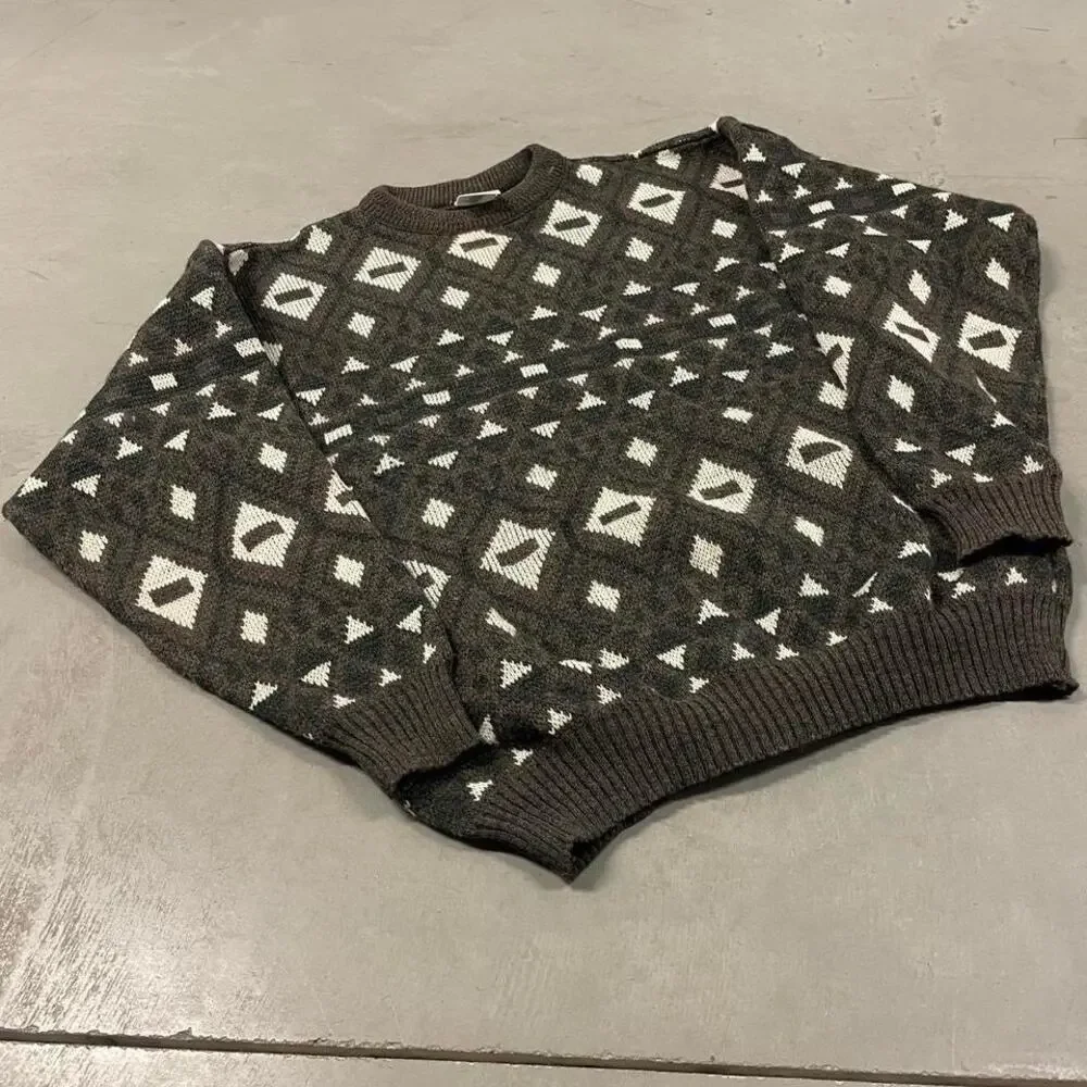 vintage patterned sweater